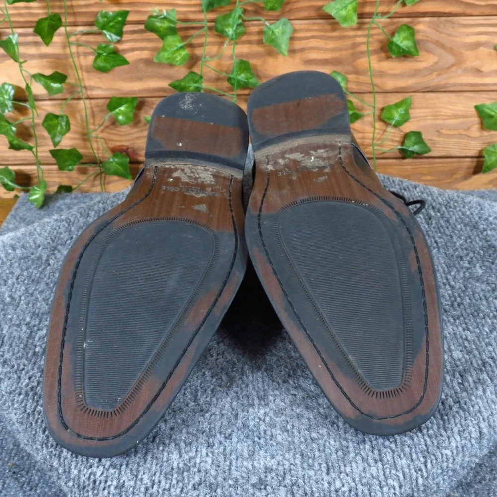 Kenneth Cole Down The Shore Men Casual Oxford Shoe 10.5 Business Black‎ Leather